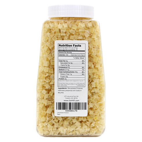 10.5 Harmony House Foods Dehydrated Diced Potatoes - Dried Potato Pieces, For Hash Browns, Stews, Soups, Home Fries