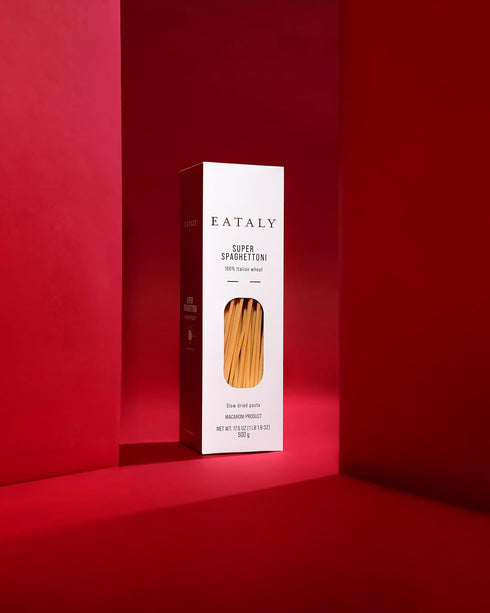 Pack- 3-500g (17 oz.) 1 Eataly Roman Style Pastas Bundle Bucatini, Super Spaghettoni & Rigatoni, Boxes- Each