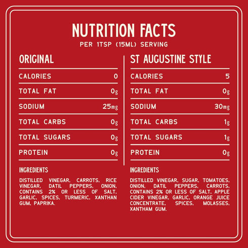 Pack, (6oz 2 Pack), Zab's Hot Sauce Variety Original and St. Augustine Style Each, Naturally Sweet Heat & Signature