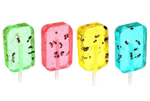 Hotlix Assorted Lollipop Sucker - Pack of 4 - Blueberry, Apple, Banana, Watermelon