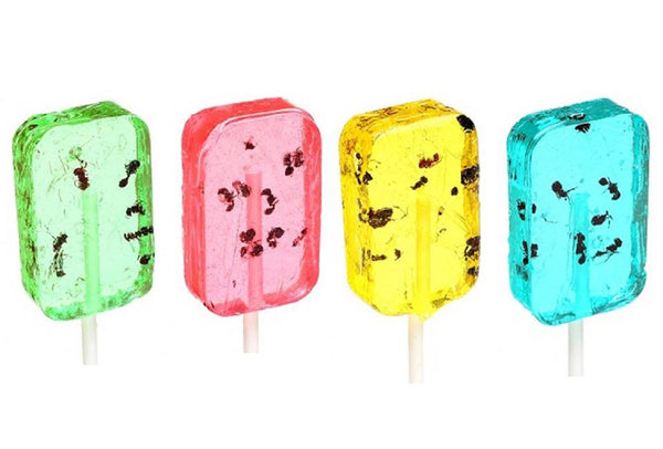 Hotlix Assorted Lollipop Sucker - Pack of 4 - Blueberry, Apple, Banana, Watermelon