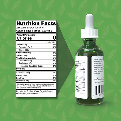 2 oz (Pack 2) SweetLeaf, Sweet Drops Liquid Stevia Sweetener, SteviaClear
