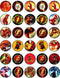 30 x Edible Cupcake Toppers Themed Speed Hero Collection of Edible Cake Decorations on Wafer Sheet