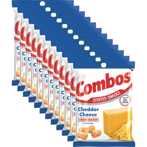 COMBOS Cheese Snacks - Cheddar Cheese and Crackers Snack Packs, Baked Cracker,