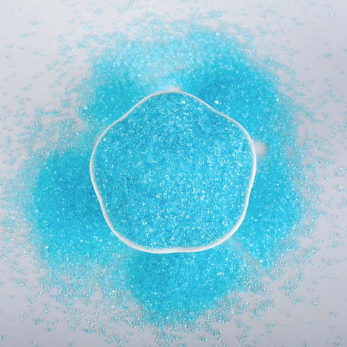 KASVAN 85g/3.2oz Blue Sanding Sugar Sprinkles - Edible Sugar Crystals, Baking Cake Decorations, Ice Cream Toppings