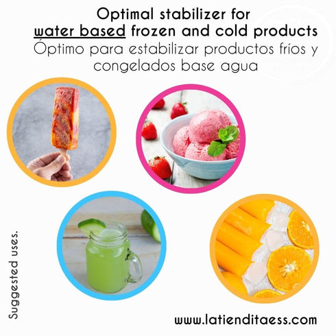(1 lb) Water based ice cream and ice pop stabilizer LA TIENDITA ESSENTIALS