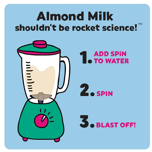 32 4 1 Wilderness Poets SPiN, Organic Almond Milk Concentrate (Unsweetened) - Ounce Squeeze Bag - Makes Up To Gallons