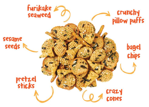 LoloYum Furikake Seaweed Snack Mix, Original Flavor, 6oz