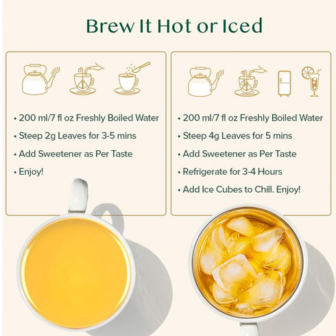 (100 Free,100% VAHDAM, Turmeric Chamomile Tea Bags Herbal Tea Bags) Caffeine Pure Herbal Tisane - Warm, Earthy & Floral