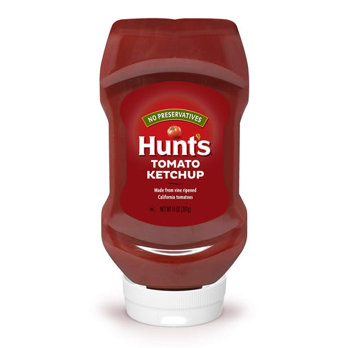 Hunts Tomato Ketchup, 14-oz. Squeeze Bottle (Pack of 12)
