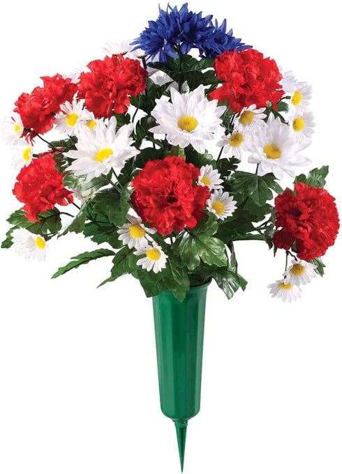 Set 2 OakRidge Patriotic Bouquet Memorial