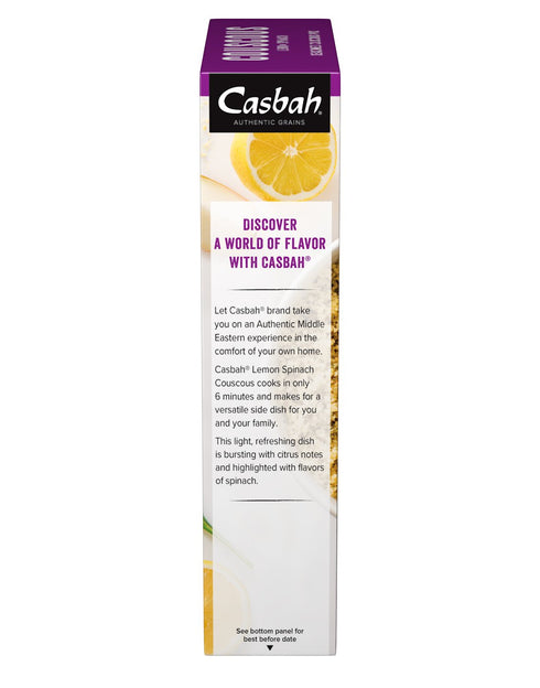 7 oz Casbah Couscous, Lemon Spinach