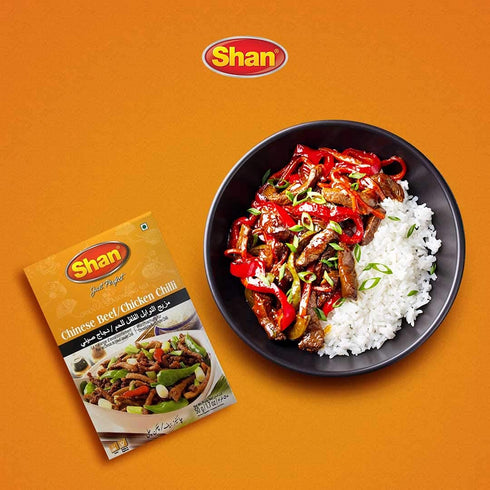 1.76 oz (50g) (Pack 6) Shan Chinese Beef/Chicken Chilli Oriental Seasoning Mix - Spice Powder for Stir Fried Spicy Meat