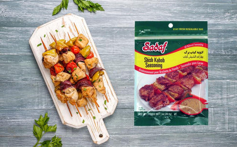 Sadaf Shish Kabob Seasoning, 1 Oz Resealable Bag - Middle Eastern Spices and Seasonings for Cooking and Food Flavoring