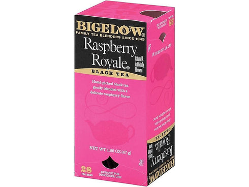 Bigelow Raspberry Black Tea, 0.34 lbs, 28/Box
