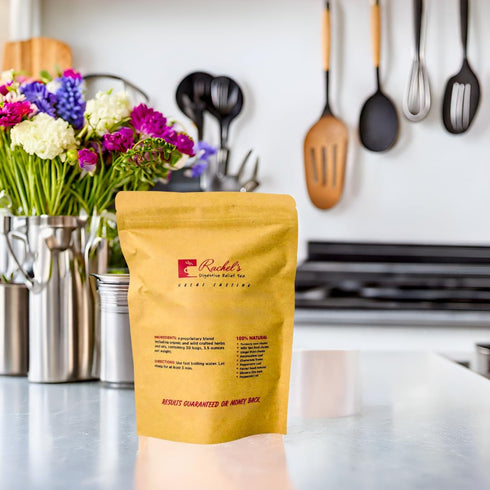 30 60 Rachel's Tea: Turmeric, Wild Yam, Ginger, Marshmallow, Chamomile, Peppermint, Fennel, Slippery Elm: bags, cups