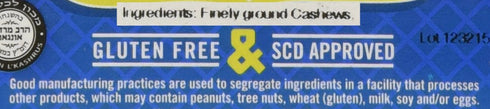 Wellbee's (1 LB.) Cashew Flour - Gluten Free Nut Flour - Finely Ground Powder For Baking - Non GMO - No Additives - SCD