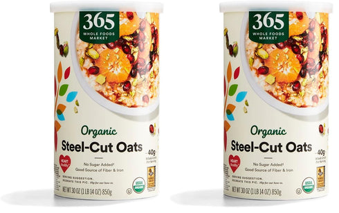 365 by Whole Foods Market, Organic Steel Cut Oats, 30 Ounce (Pack