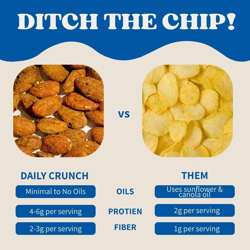 4 Daily Crunch, Almonds Pepitas Sprouted Dill Pickle, Ounce
