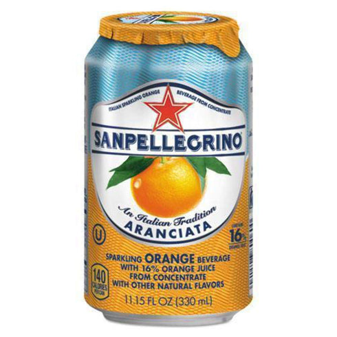 041508433457 11.15oz., 12/CT, SanPellegrino SanPellegrino Aranciata Beverage, OE