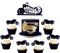 LaVenty 25 PCS Motorcycle Cake Topper - Scooter Cupcake Toppers for Man’s or Boy’s Birthday Party