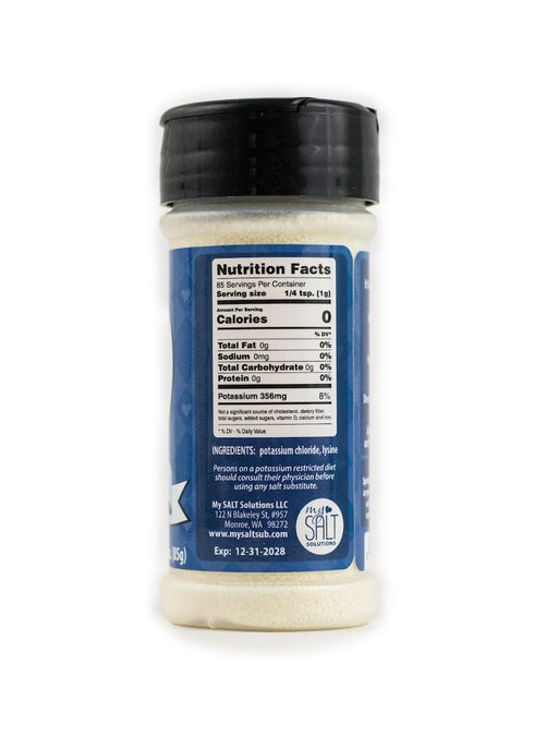 3 0mg MySALT Original Sodium-Free Salt Substitute Shaker Bundle Sodium Real Salty Taste, Clean Label Heart Healthy Salt