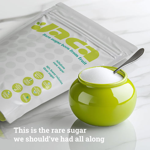 24 oz Jaca Rare Sugar Pure Allulose Sweetener | Healthy Sugar Substitute for Food & Drinks | Keto-Friendly, Vegan