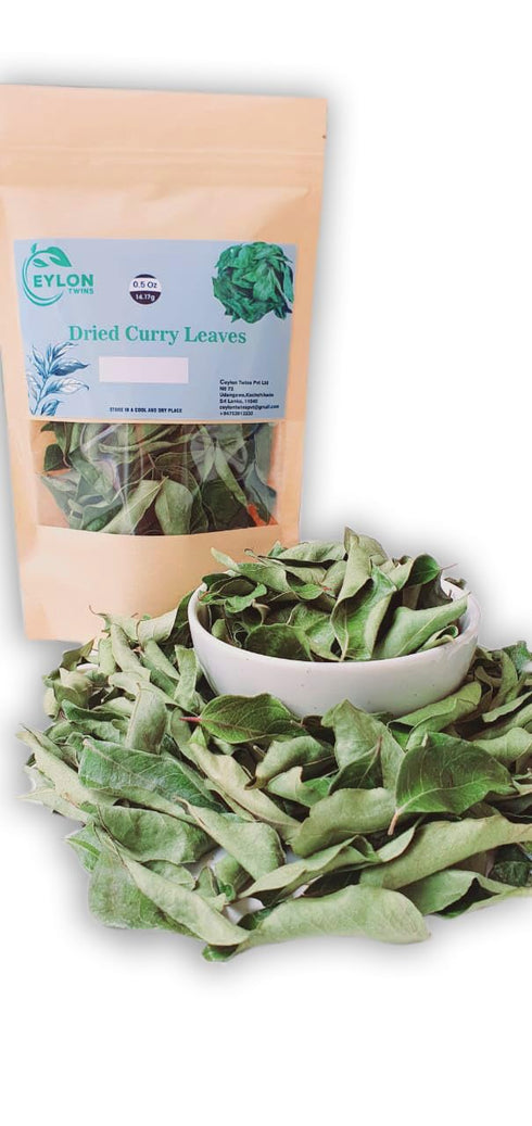 Ceylon Twins 0.5OZ Curry Leaves Naturally Grown Air Dried Herb Fresh Grocery Premium Grade Curry Patta Aromatic Flavor