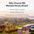 300+, Pack, 20 Count P.R.I Manuka Honey Sticks, MGO Raw New Zealand Manuka Honey, Premium SingleServe OntheGo
