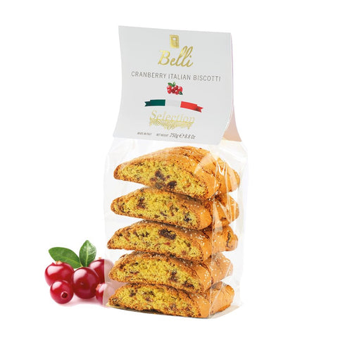 Italian Cranberry Biscotti | Made in Tuscany, Italy | Belli Traditional Semi