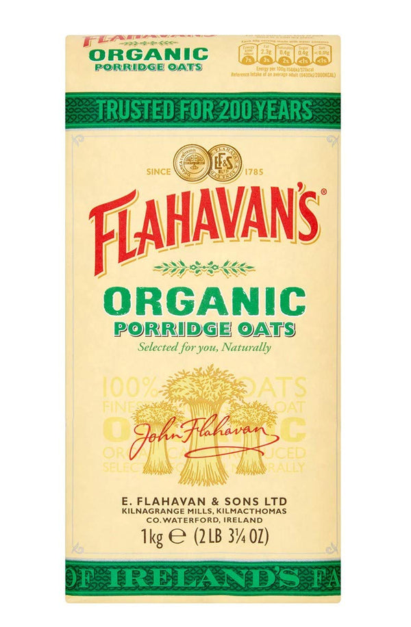 Flahavans Organic Porridge Oats 1000g