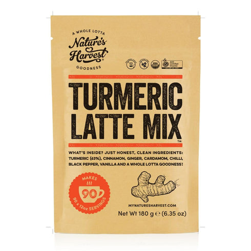 Nature's Harvest - Turmeric Latte Mix, Add on Golden Milk Tea, Smoothies