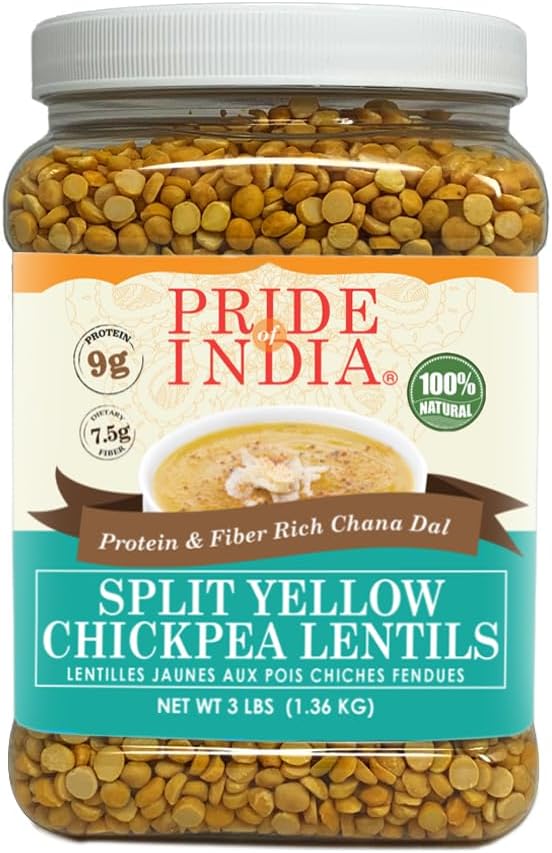 Pride Of India - Indian Split Yellow Chickpea Lentils - Protein &