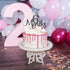 6 Months Black Glitter Cake Topper, Baby 1/2 Birthday Decorations, Baby Shower Party Cake Topper.