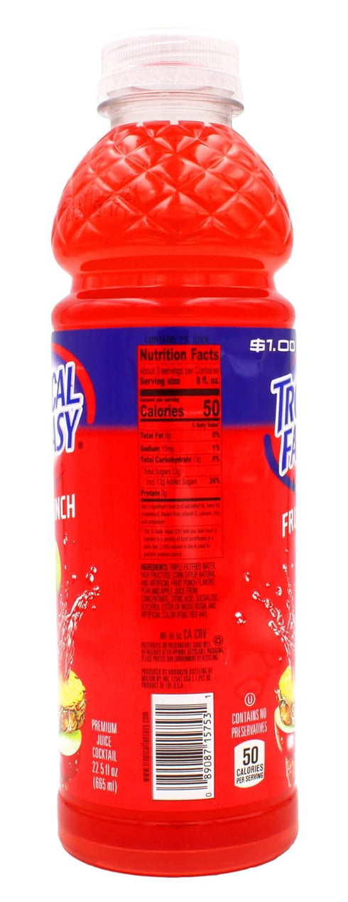 22.5 Oz Tropical Fantasy Fruit Punch Juice Cocktail, Fruit Punch, Fl