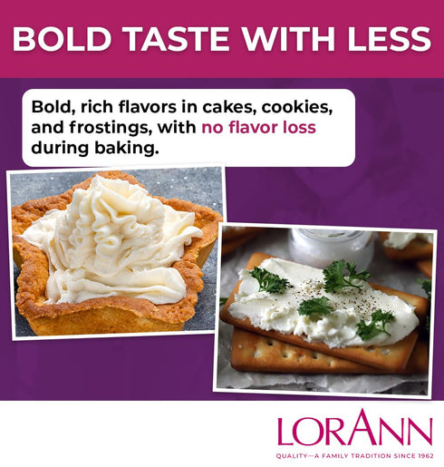 16 Oz LorAnn Oils Cream Cheese Bakery Emulsion: True Essence, Ideal for Boosting Fruit Tones in Cakes, Cookies