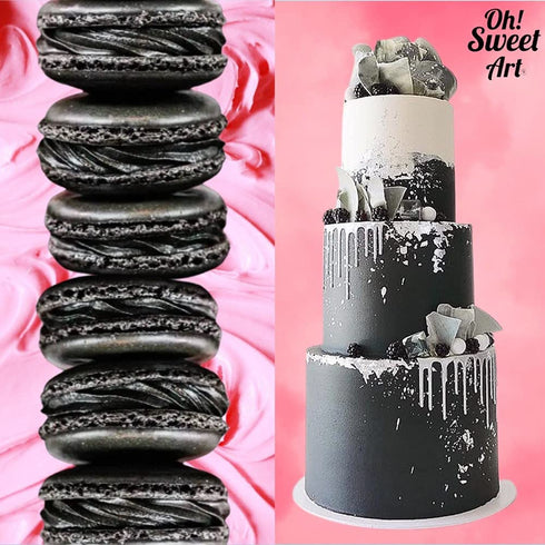 7g (0.25oz) Oh Sweet Art Glossy Luster Dust Edible Choose your color (Black)