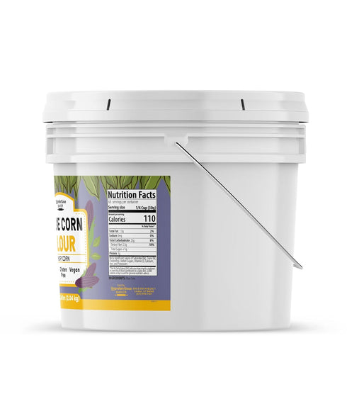 1 Unpretentious Blue Corn Flour, Gallon, Hopi Corn, Sweet & Intense Flavor, Gluten Free