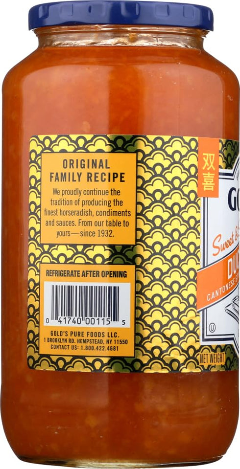 Gold's Sauce Duck Sweet & Sour, 40 oz