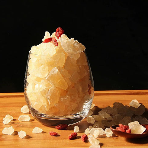 Fraunitsh 9.8oz Yellow Rock Sugar - Natural Sweetener, | Small Sugar Crystals | Perfect for Tea, Coffee, Baking, Boba