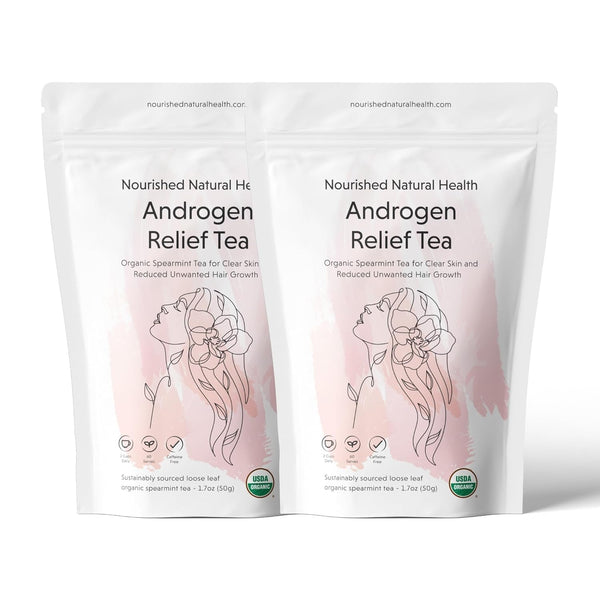 Nourished Natural Health Androgen Relief Spearmint Tea PCOS Relief Tea for Balanced