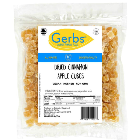 2 lbs. 14 Gerbs Dried Cinnamon Sugar Apple Cubes | Unsulfured, No Artificial Additives, Resealable Bag | Naturally
