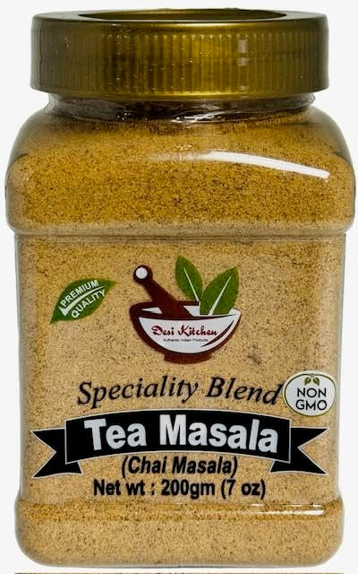 DESI KITCHEN AUTHENTIC INDIAN PRODUCTS Desi Kitchen Tea Masala (Chai Masala) 7oz (200g)