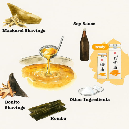 500ml Pack 1 Kamada Soy Sauce Dashi Soy Sauce Paper