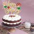 Kaoenla Mushroom Cake Topper- Glitter Mushroom Birthday Cake ToppersMushrooms and flowers in spring, the themeGirls