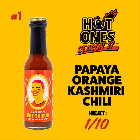 Set 27 Set Pack 5 oz (3-Pack) Hot Ones Hot Sauce Challenge - Season Warmup - Hot Sauces Gift - Variety - Made