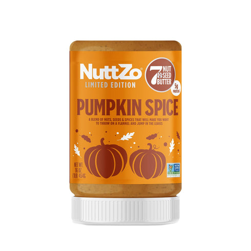 NuttZo Pumpkin Spice Power Fuel 7 Nuts and Seeds Butter, Seasonal Edition,