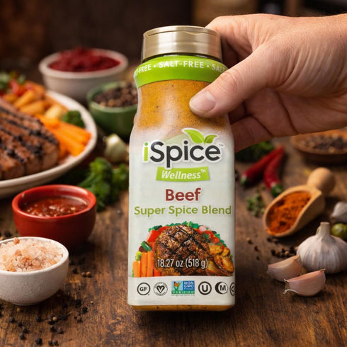 18.27 oz iSpice Blend| Beef Seasoning | | Mixed Spice & Seasoning | Bulk Size | Halal | Kosher