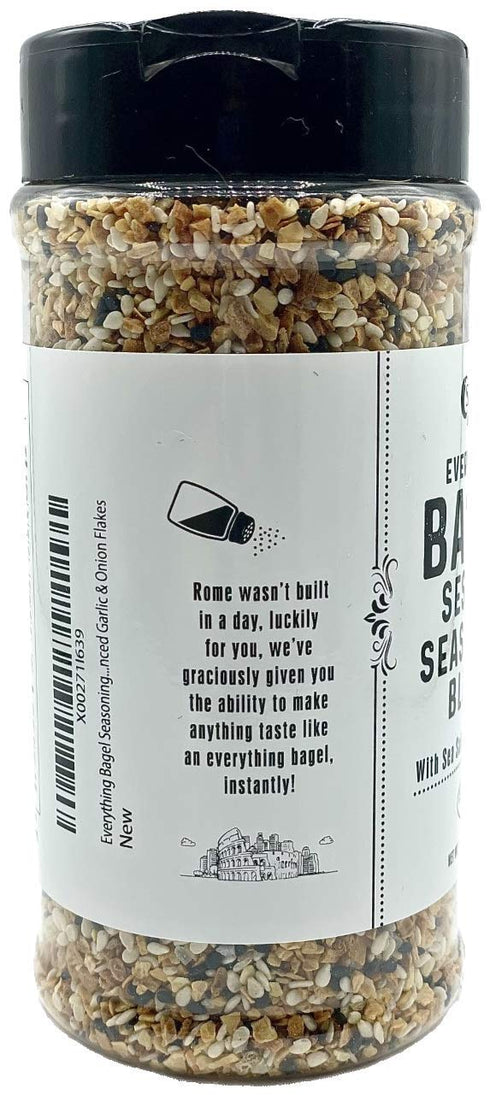 Everything Bagel Seasoning Blend Original XL 10 Ounce Jar, Delicious Blend of Sea Salt, Spices, Dried Garlic & Onion