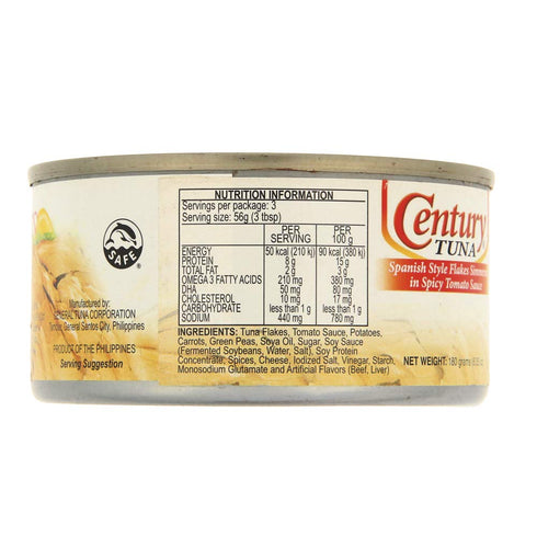 6.4oz (180g) (Pack 2) Century Tuna Flakes Caldereta